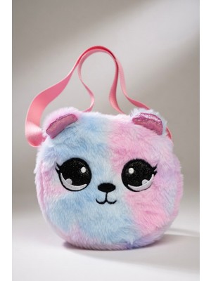 Mollycrush Parıltılı Kulaklı Peluş Ayıcık Omuz Çantası - Kız Çocuk Için Özel Hediye