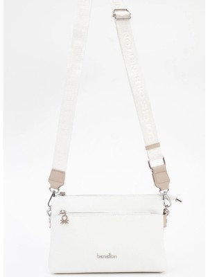 United Colors Of Benetton Kadın Kol Çantası Beyaz-Taş BNT1846