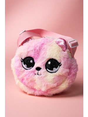 Mollycrush Parıltılı Kulaklı Peluş Ayıcık Omuz Çantası - Kız Çocuk Için Özel Hediye
