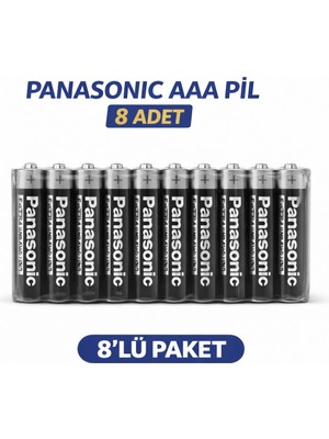 VeraGlobe Buğz Pana Aaa R03 Ince Pil Zinc Carbon Extra Heavy Duty 2’li 4 Paket