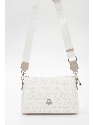 United Colors Of Benetton Kadın Çapraz Çanta Beyaz-Taş BNT1773