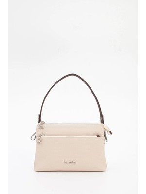 United Colors Of Benetton Kadın Kol Çantası Bej-Kahve BNT1846