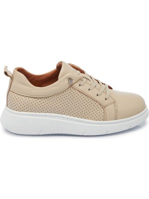 Tergan Bej Hakiki Deri Kadın Sneaker - K25I1AY67995-A25