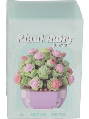 Dadya Milla Ddy P1251 Simülasyon Çiçek Serisi 270 Parça Block Oyuncak Mil