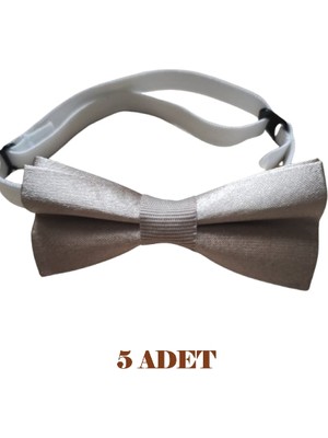 23 Nisan Doğum Günü ve Özel Günler Için Ayarlanabilir Lastikli Çocuk Saten Papyon 5\'li Set 0-14 Yaş