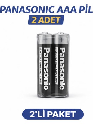 VeraGlobe Buğz Pana Aaa R03 Ince Pil Zinc Carbon Extra Heavy Duty 2’li 1 Paket