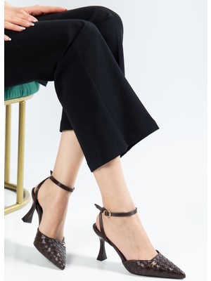 Suins Shoes Suins Peart Model Bilekten Bağlamalı Kadın Stiletto Ayakkabı