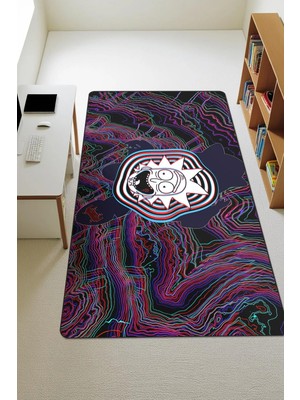 Dolce Mariee Modern Dijital Baskı Kaymaz Taban Çocuk ve Genç Odası Halısı H0458