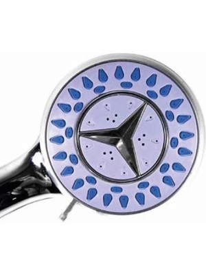 VeraGlobe Buğz Mercedes Krom Kaplama 3 Fonksiyonlu Duş Başlığı Fiskiye Fıskiye ( Buğz )