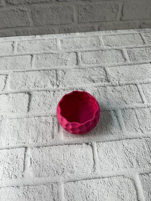 VeraGlobe Buğz Küçük Boy Mor Saksı 5 cm Şık ve Minimal Dekoratif Tasarım - Buğz