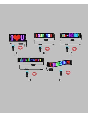 VeraGlobe Buğz Rgb Kayar Yazılı LED Reklam Ekranı – USB Bağlantılı Esnek Tasarım - Buğz