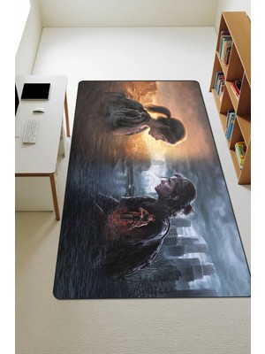 Dolce Mariee Modern Dijital Baskı Kaymaz Taban Çocuk ve Genç Odası Halısı H0443