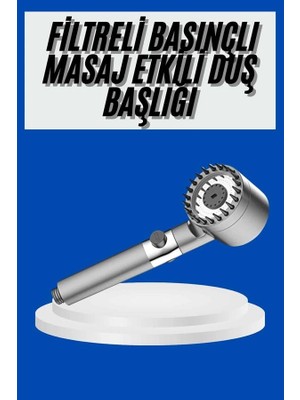 VeraGlobe Buğz Yeni Nesil Duş Başlığı Paslanmaz Çelik Masaj Etkili Ergonomik Tasarım Su Basınçlı - Buğz