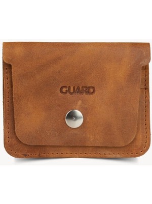 Guard Taba Crazy Hakiki Deri Patlı ve Çıtçıtlı Kartlık - GRD260313WT804