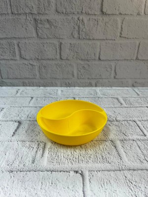 VeraGlobe Buğz Dekoratif Sarı Çerezlik Kase 4’lü Set 3X12 cm - Buğz