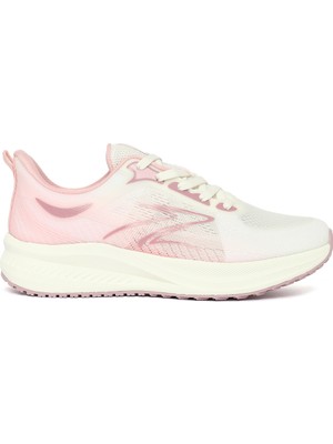 Derimod Zero Kadın Beyaz Bağcıklı Kalın Tabanlı Kumaş Sneaker 26PFE49556F