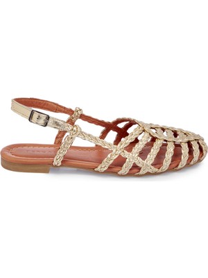Tergan Dore Hakiki Deri Kadın Sandalet - K25Y1SN67954-E57