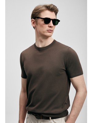 Lufian Sıfır Yaka Basic Tişört 111090156