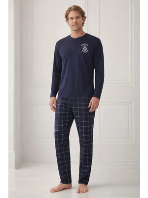 Pemilo Erkek Uzun Kol 01342 Süprem Pijama Takımı