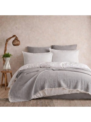 Mulberry 4 Katlı Müslin Pike Çift Kişilik I Battal Boy  – %100 Pamuklu, Nefes Alabilir, Yumuşak Dokulu Dört Mevsim Kullanım 240X260 cm