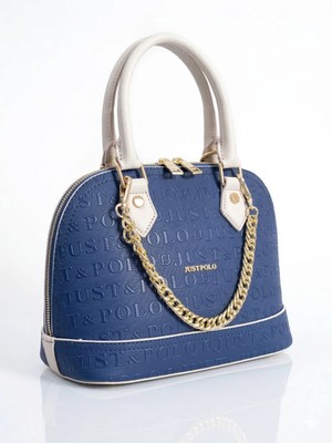 Just Polo Orijinal Justpolo Küçük Boy 2 Bölmeli Kabartma Deri Altın Zincirli Kadın Omuz Çantası 4076