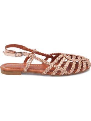 Tergan Rose Hakiki Deri Kadın Sandalet - K25Y1SN67954-U3K
