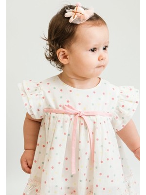 Cumino Kız Bebek Günlük Puantiyeli Takım