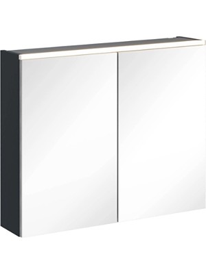 Vitra Core Aynalı Banyo Dolabı 80 Cm, Aydınlatmalı Mat Lacivert (Pet) 67606ITRA