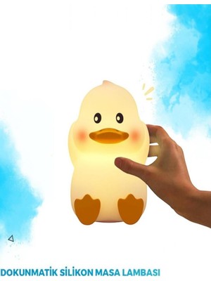 Kenko Ördek Şekilli Dokunmatik Gece Lambası Renk Değiştiren