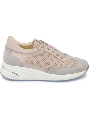 Tergan Bej Hakiki Deri Kadın Sneaker - K25I1AY67940-Q5Q