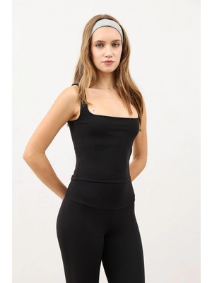 Antioch Siyah Askılı Kadın Top