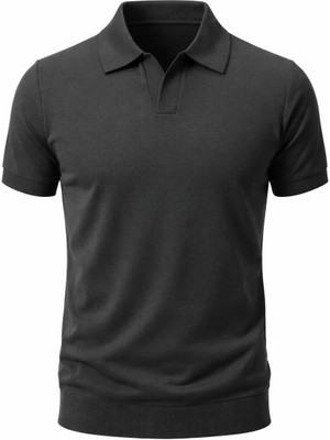 Plus Scorpion Erkek Polo Yaka Basic Tişört – Modern Rahat Slim Kalıp Günlük Casual Tasarım
