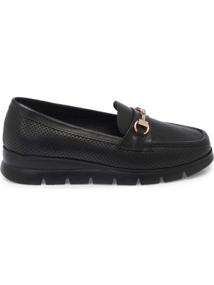 Tergan Siyah Hakiki Deri Kadın Makosen - K25I1AY68102-A23