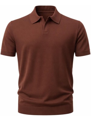 Plus Scorpion Erkek Polo Yaka Basic Tişört – Modern Rahat Slim Kalıp Günlük Casual Tasarım