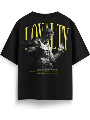 T&D Streetwear Loyalty Baskılı Oversize Heavyweight Streetwear T-Shirt
