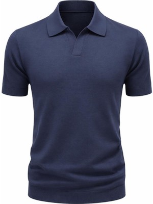 Plus Scorpion Erkek Polo Yaka Basic Tişört – Modern Rahat Slim Kalıp Günlük Casual Tasarım