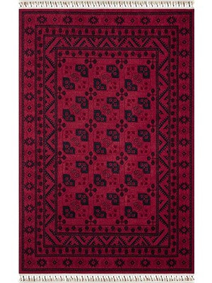 Pierre Cardin History HY01A Vintage Etnik Desenli Zelanda Yün Ile Dokunan Özel Tezgah Halı