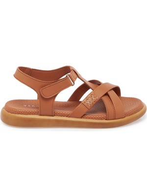 Tergan Taba Hakiki Deri Kadın Sandalet - K25Y1SN67974-A29