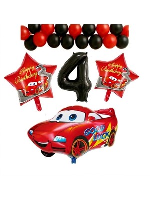 Çıtı Pıtı Store Araba Temalı Doğum Günü Parti Kutlama Yaş Balon Seti