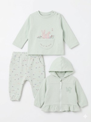 Babydoll 2li Takım Anna Mint Tavşan