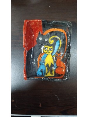 Es Dekor 9X12CM Küçük Küllük Seramik El Yapımı 1 Adet