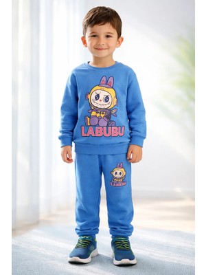 Almira Anne Bebek Çocuklar Için Rahat ve Şık Erkek Mavi Takım Modelleri