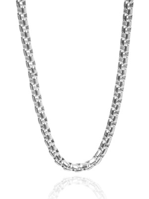 Berk Mücevherat 14 Ayar Beyaz Altın Erkek Doç Zincir