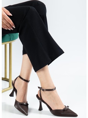 Suins Shoes Suins Barco Model Bilekten Bağlamalı Kadın Stiletto Ayakkabı