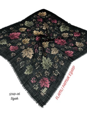 Eripek Flamlı Pamuk Eşarp