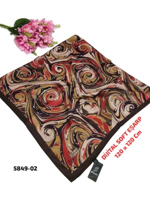 Sharell Dijital Soft Eşarp 120CM