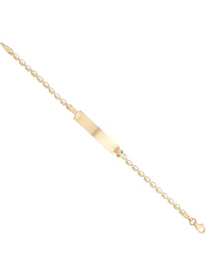 Berk Mücevherat 14 Ayar Altın Plaka Balon Figürlü Çocuk Künyesi