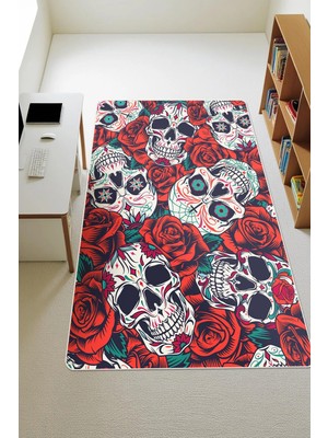 Dolce Mariee Modern Dijital Baskı Kaymaz Taban Çocuk ve Genç Odası Halısı H0269