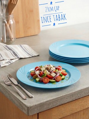 Ta-Fu Global Mika Renkli Tabak 6'lı 23CM Çap