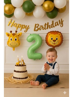 Çıtı Pıtı Store Safari Temalı Doğum Günü Yaş Parti Seti